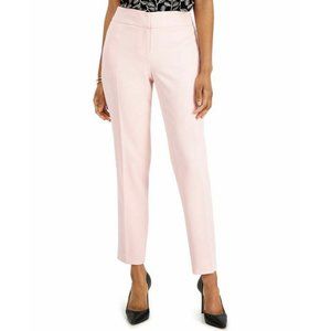 Kasper Womens Pants Pink 18 Straight Leg Lined Mid